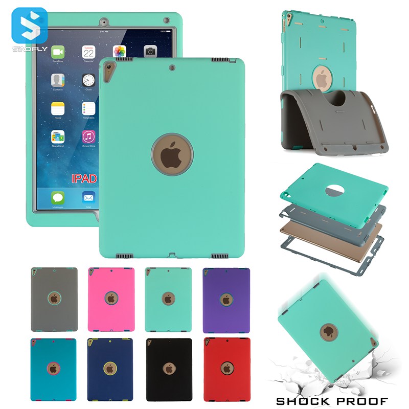 3 in 1 PC silicone case for iPad Pro 12.9 2017